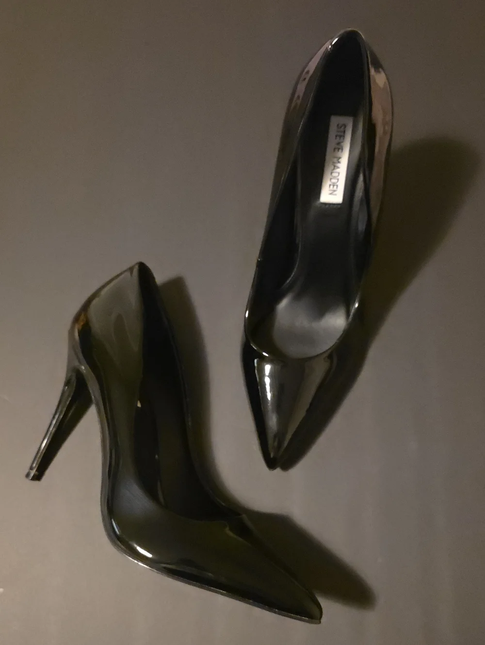 Steve Madden Black Daisie Pointed Toe Stiletto Heels